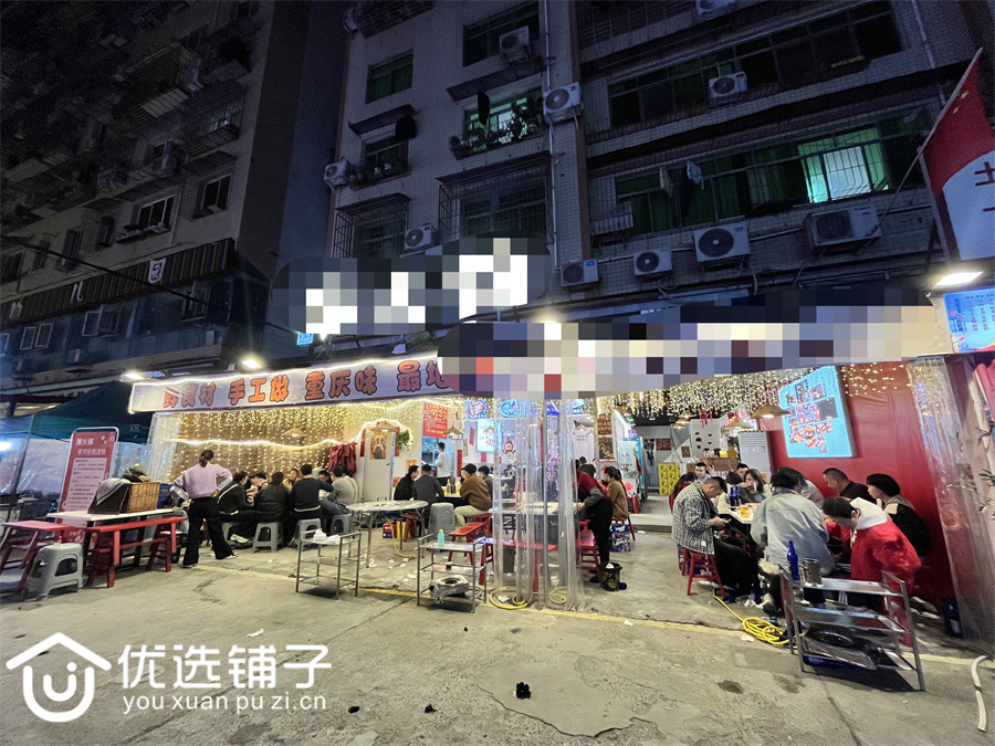 南池人民医院旁150平三开间餐馆转让(可外摆)